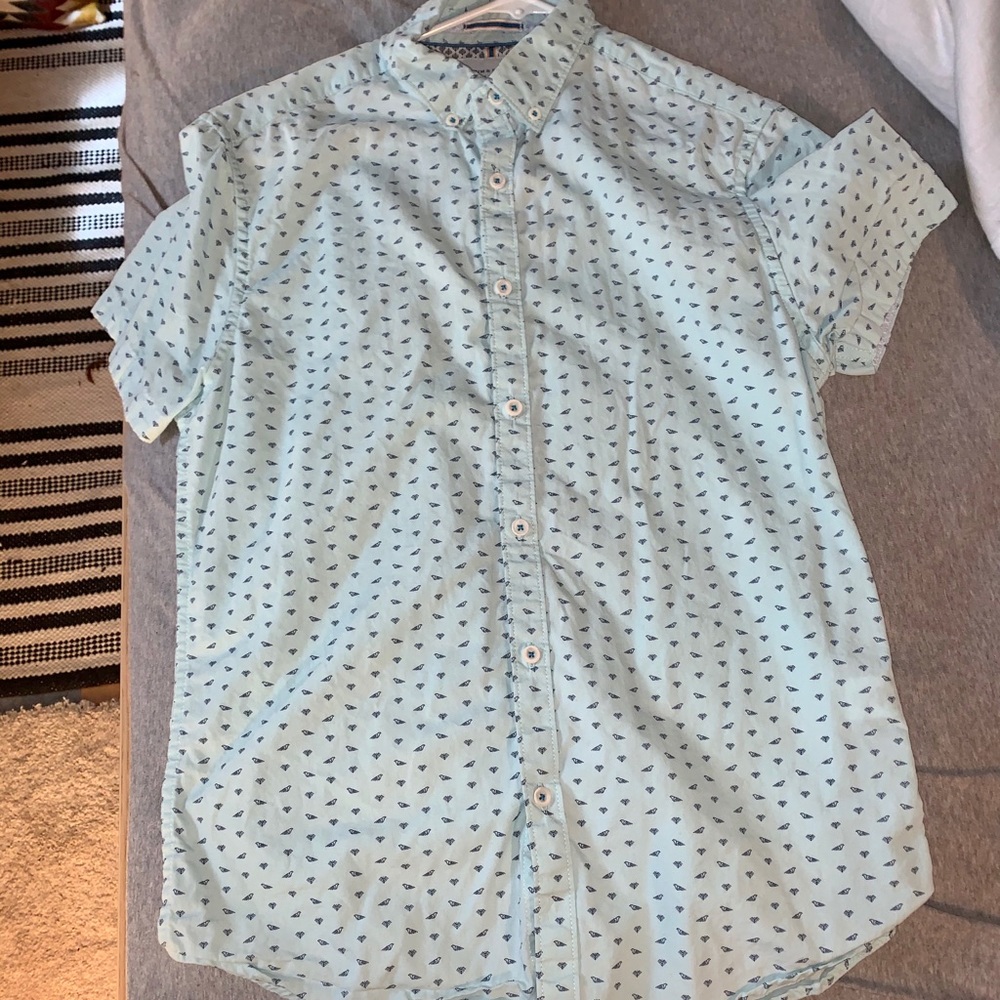 Denim & Flowers button down